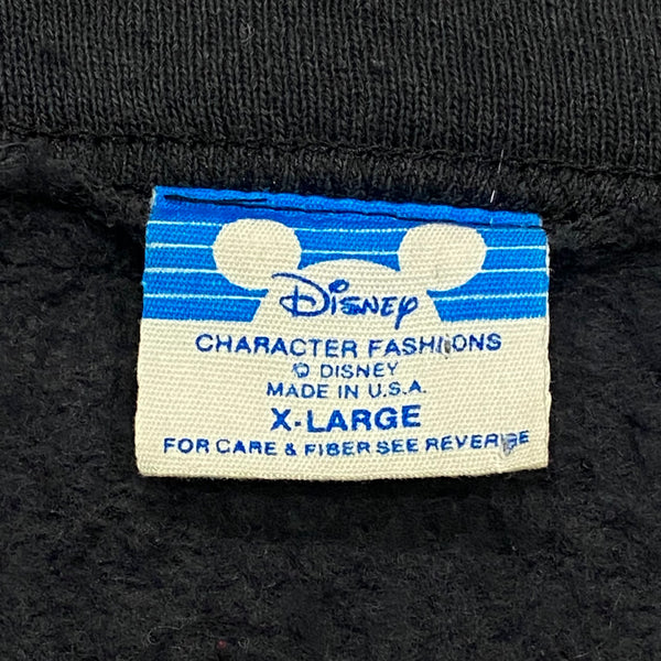 Vintage Disney Mickey Mouse Faded Black Snap Cardigan Sweater Men’s XL