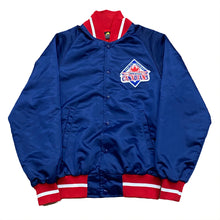 Load image into Gallery viewer, Vintage 1989 PCL Baseball Champions Vancouver Canadians Satin Bomber Jacket Medium
