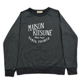 Maison Kitsune Palais Royal Charcoal Gray Sweatshirt Medium