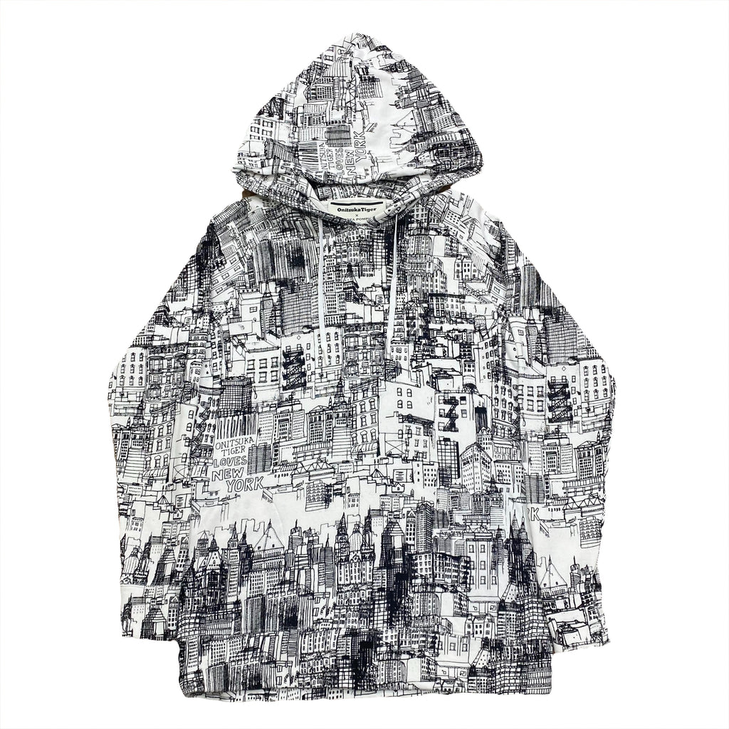 Onitsuka Tiger x Andrea Pompilio Limited Edition New York AOP Hoodie Men’s Small