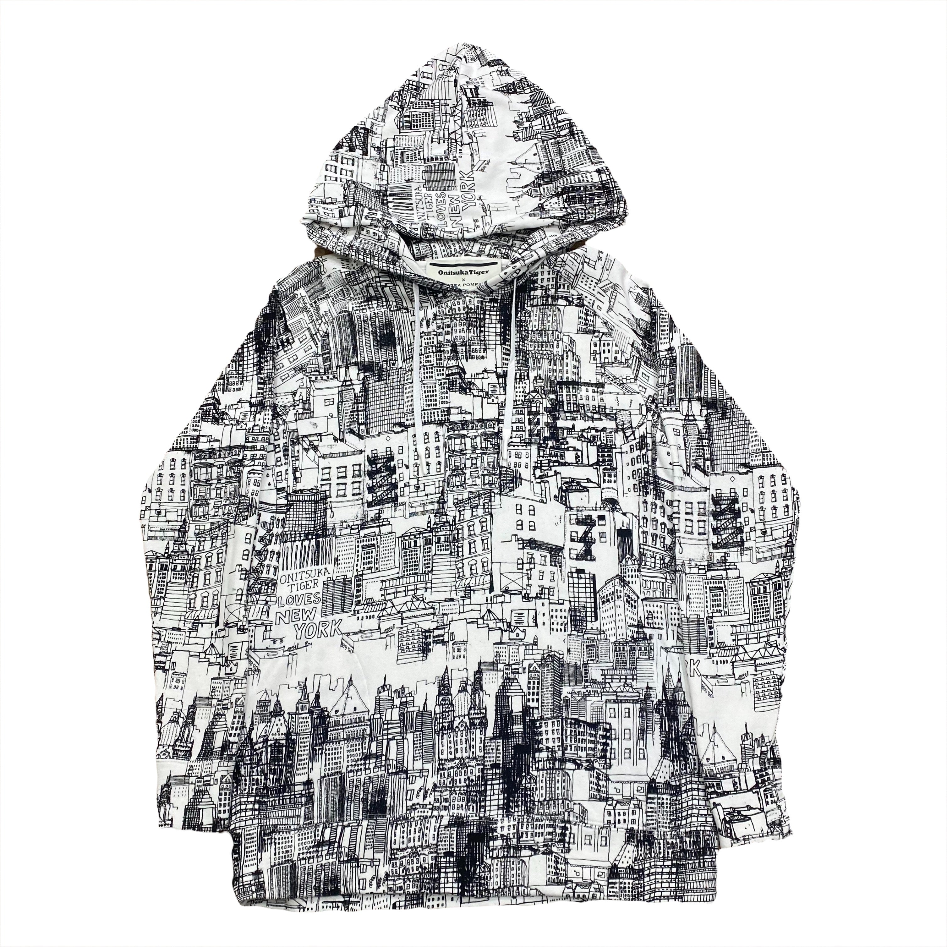 Onitsuka Tiger x Andrea Pompilio Limited Edition New York AOP Hoodie Men’s Small