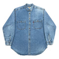 Vintage Levis Red Tab Metal Button Medium Wash Blue Denim Shirt Men’s Large