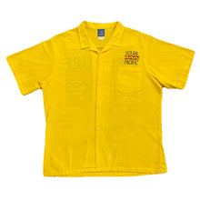 Load image into Gallery viewer, Vintage 1987 Ocean Pacific Pro Surf Classic Yellow Button Up Surfing Shirt Men’s XL
