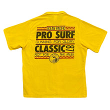 Load image into Gallery viewer, Vintage 1987 Ocean Pacific Pro Surf Classic Yellow Button Up Surfing Shirt Men’s XL
