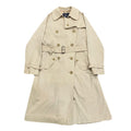 Vintage Burberrys Beige Terylene & Cotton Belted Trench Coat Women’s Size Unknown
