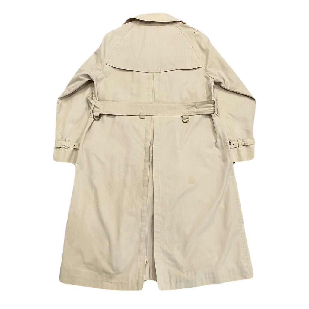 Vintage Burberrys Beige Terylene & Cotton Belted Trench Coat Women’s Size Unknown