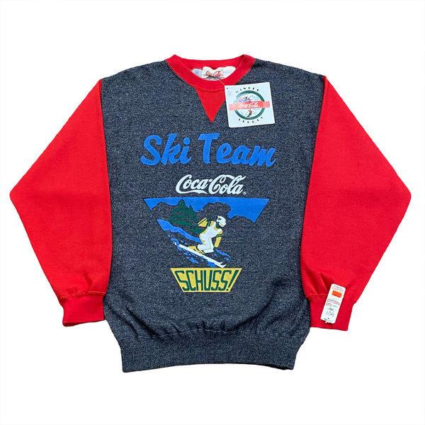 Vintage 1986 Coca-Cola Winter Sports Ski Team Schuss! Sweatshirt Men’s Small