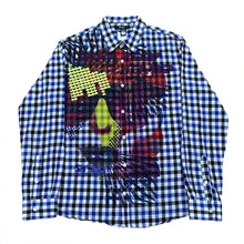 Load image into Gallery viewer, C’N’C Costume National Spider Checkered Graphic Long Sleeve Button Up Shirt 50
