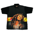 Dragonfly Bob Marley Double Sided Rasta Reggae Button Up Shirt Men’s Large