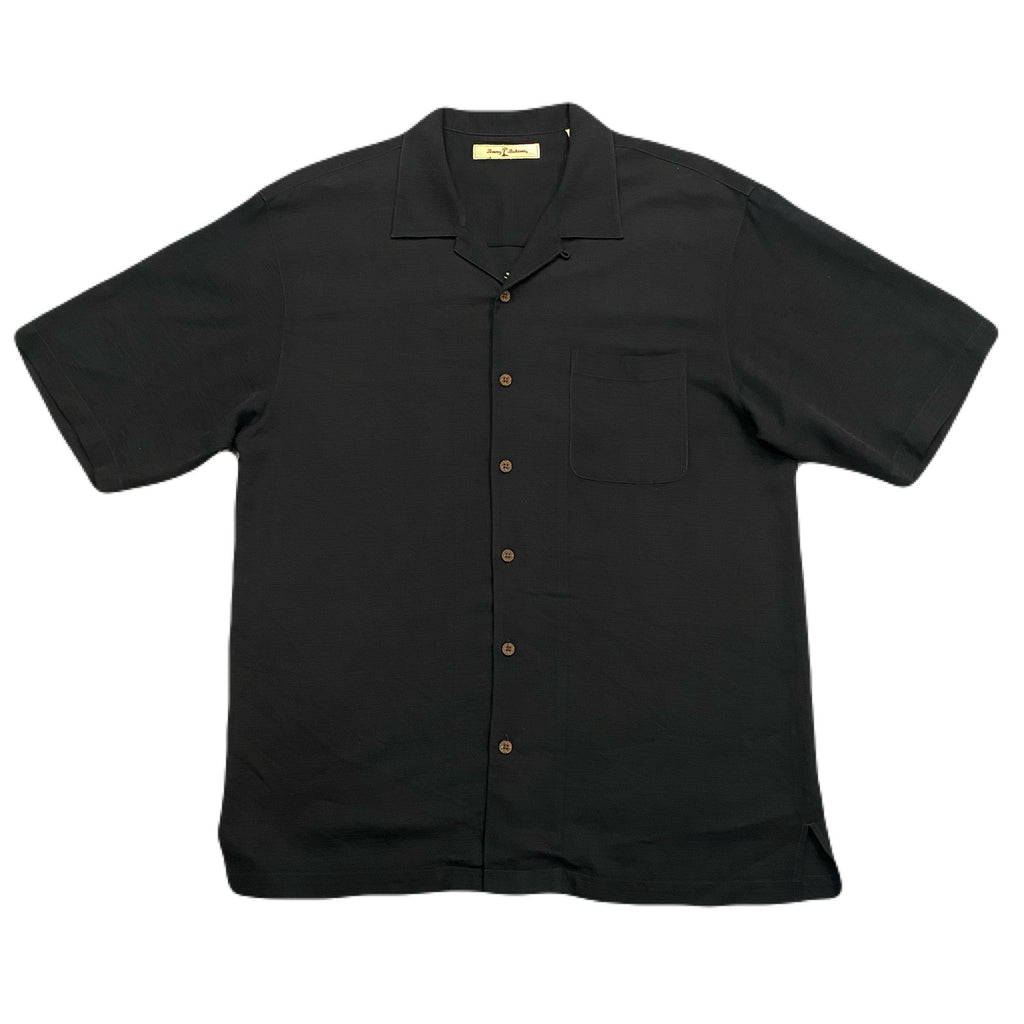 Tommy Bahama Off The Deep End Embroidered Silk Button Up Camp Shirt Men’s Large