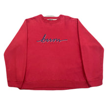 Load image into Gallery viewer, Vintage BUM Equipment Script Spell Out Sweatshirt Women’s Medium
