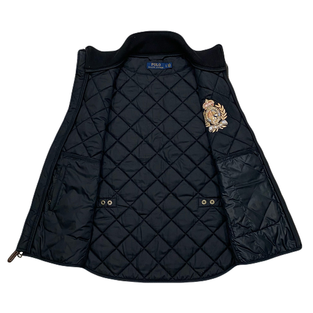 Polo Ralph Lauren Equestrian Riding Quilted Crest Puffer Gilet Vest Women’s Large