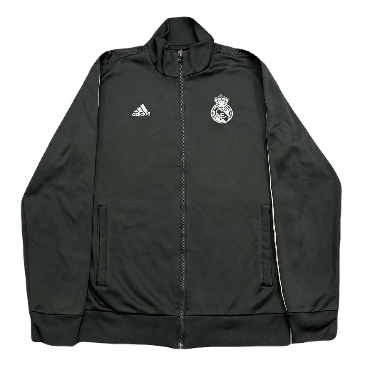 Adidas Real Madrid 2014-2015 Gray Soccer Track Jacket Men’s Small