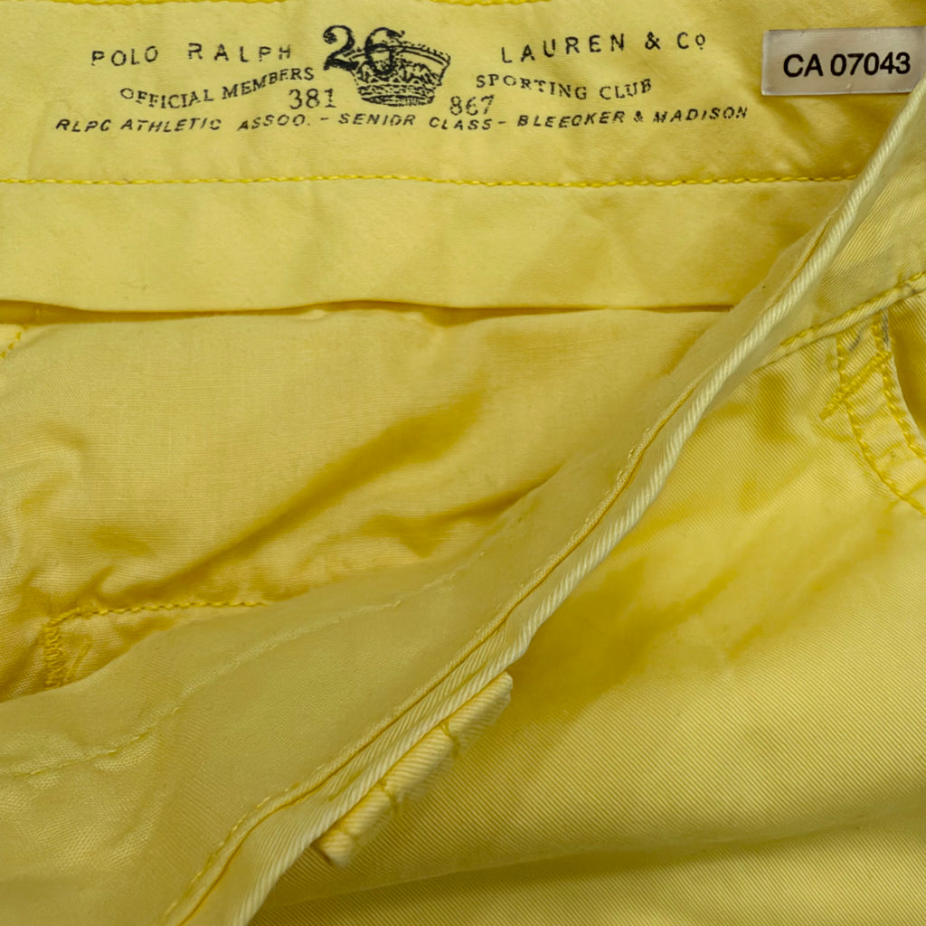 Vintage Polo Ralph Lauren Suffield Pant Yellow Chino Straight Pants Men’s 32x32 (32x30)