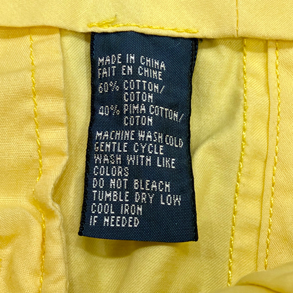 Vintage Polo Ralph Lauren Suffield Pant Yellow Chino Straight Pants Men’s 32x32 (32x30)