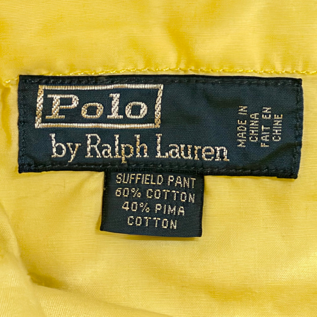 Vintage Polo Ralph Lauren Suffield Pant Yellow Chino Straight Pants Men’s 32x32 (32x30)