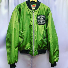Load image into Gallery viewer, Vintage 90&#39;s Indian Motorcycles Battleaxe Warriors Member Patched Bomber Jacket Mens Large
