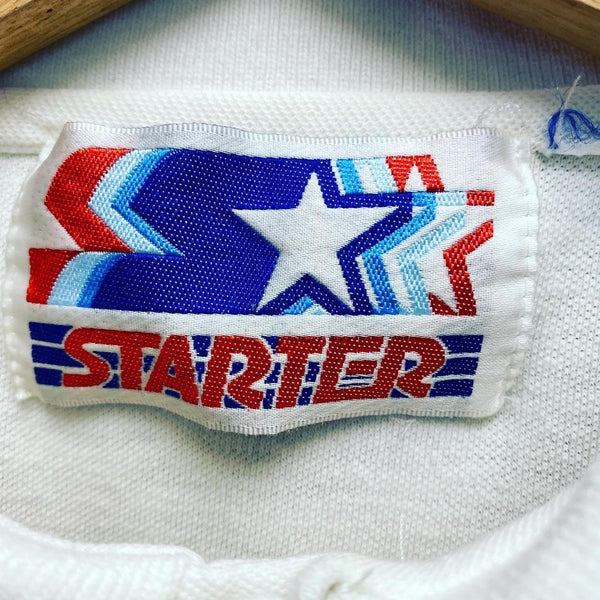 Vintage 90's Starter CFL Calgary Stampeders Polo Shirt Small