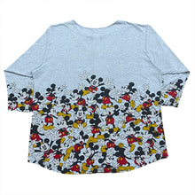 Load image into Gallery viewer, Vintage 90’s Mickey &amp; Co Mickey Mouse All Over Print Button Up Raglan Shirt Medium
