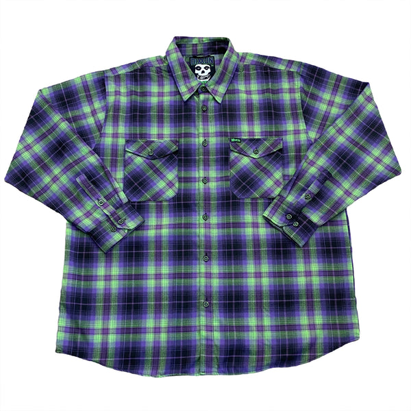 Dixxon Flannel Misfits Long Sleeve Button Up Shirt 3XL