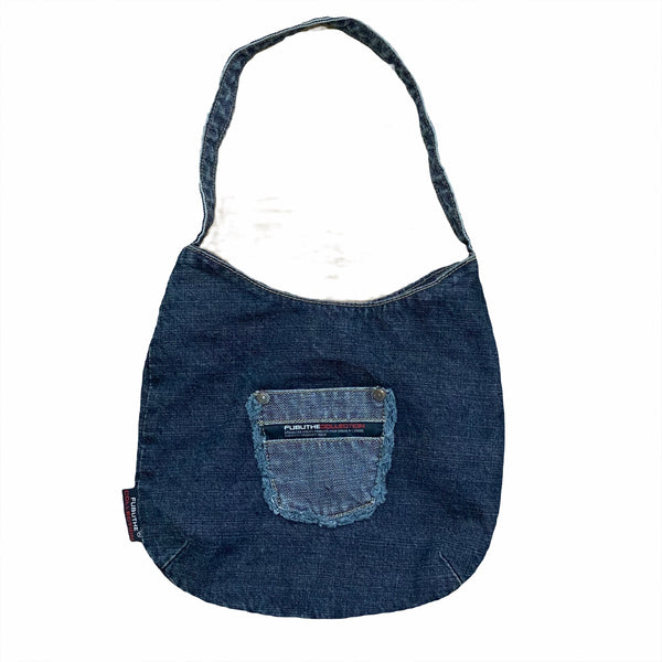 Vintage FUBU The Collection Denim Shoulder Bag