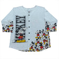 Vintage 90’s Mickey & Co Mickey Mouse All Over Print Baseball Shirt Adult Medium
