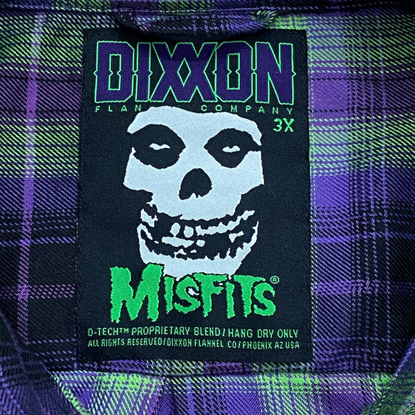 Dixxon Flannel Misfits Long Sleeve Button Up Shirt 3XL