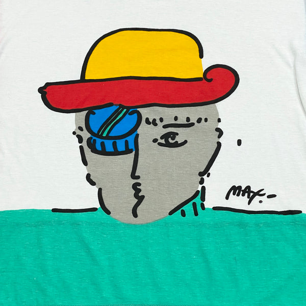 Vintage 1987 Peter Max Neo Max Henley Shirt Women’s Small