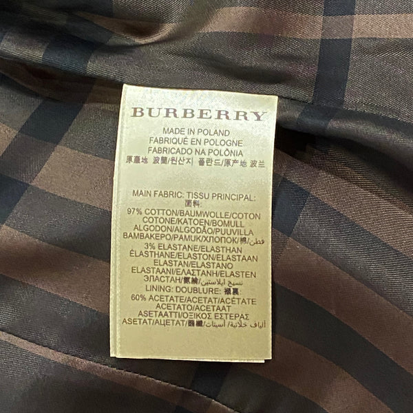 Burberry London Army Green Belted Military Jacket Women’s Size 2