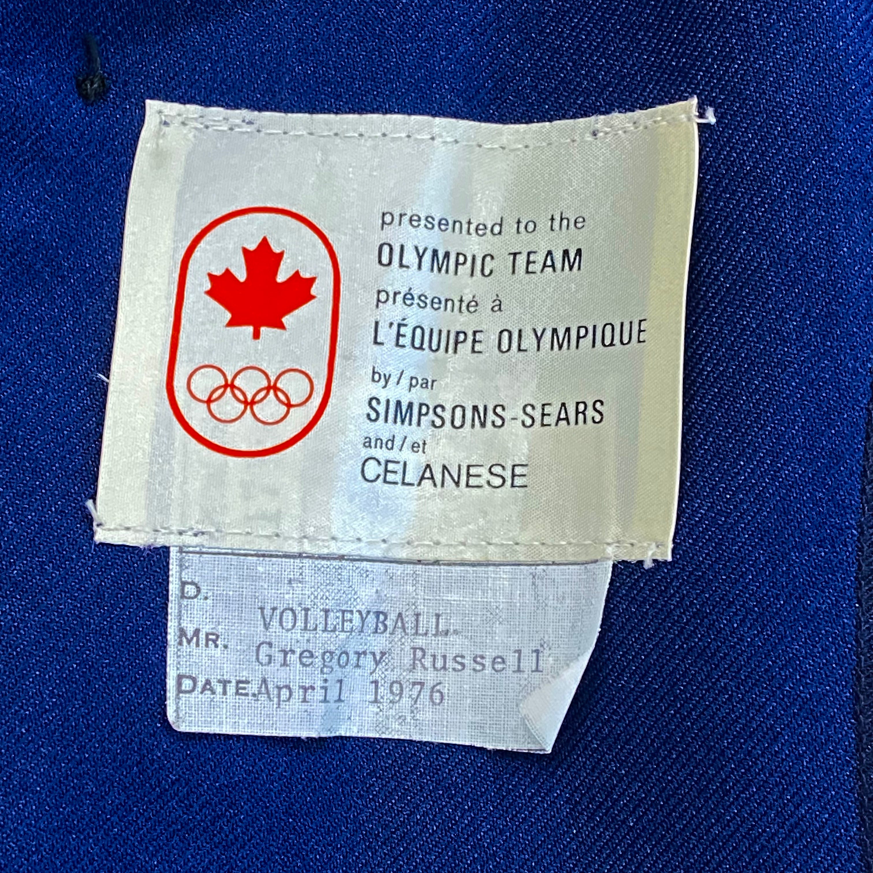 Rare Vintage 1976 Summer Olympics Canada Wrap Coat Custom Fit to Athlete