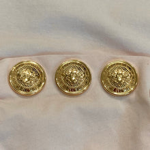 Load image into Gallery viewer, Balmain Paris Pink Crewneck Medallion Button T-Shirt Women’s Small
