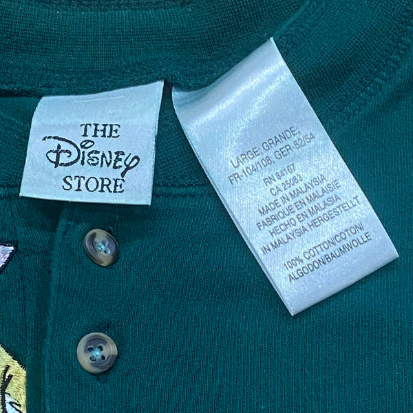 Vintage 90’s The Disney Store Winnie The Pooh & Friends Henley Shirt Large