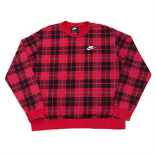 Load image into Gallery viewer, Nike Plaid Crew Sweatshirt Women’s Medium
