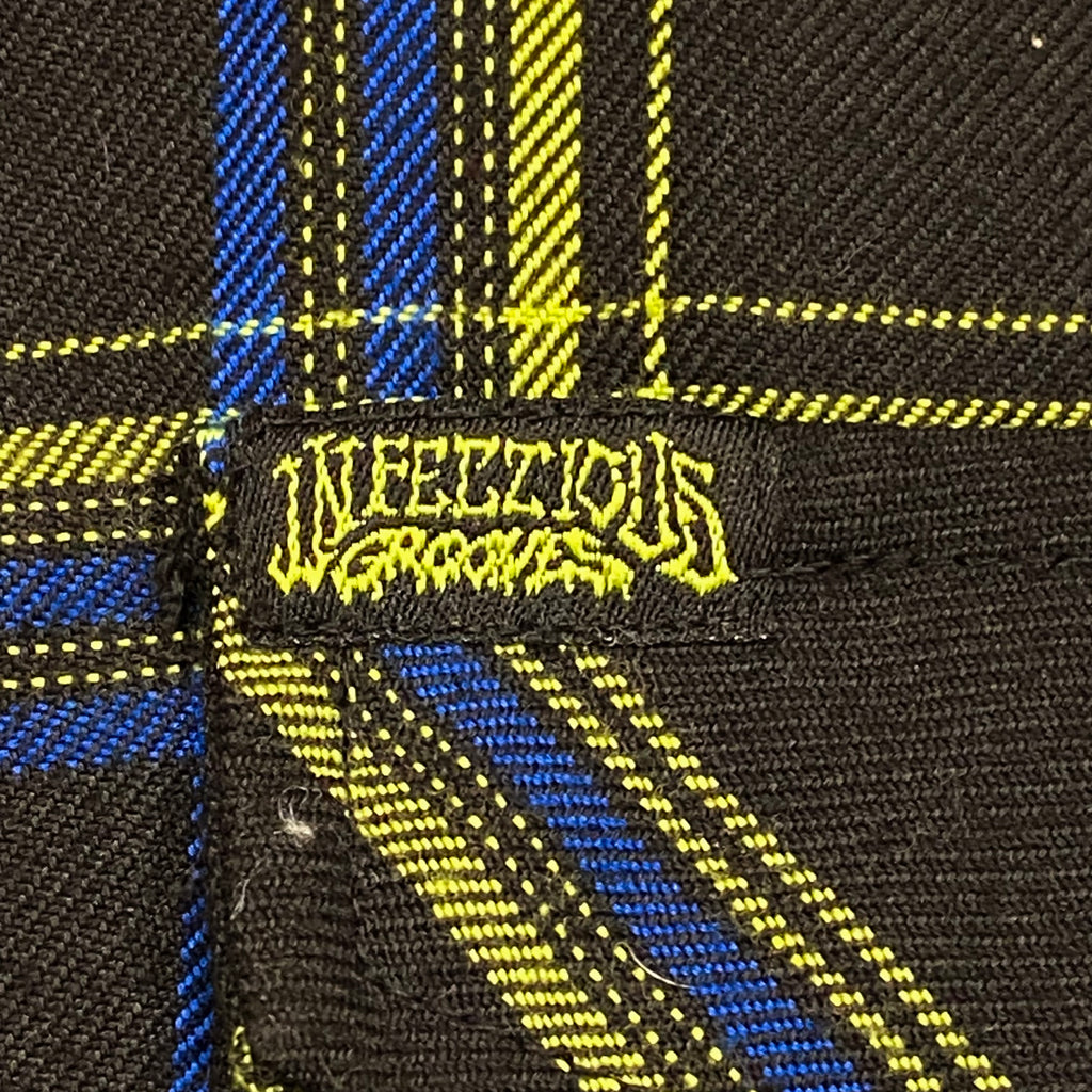 Dixxon Plaid Flannel Infectious Grooves Long Sleeve Button Up Shirt XL Tall