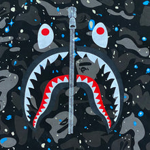 Load image into Gallery viewer, BAPE A Bathing Ape Camo Shark T-Shirt XXL
