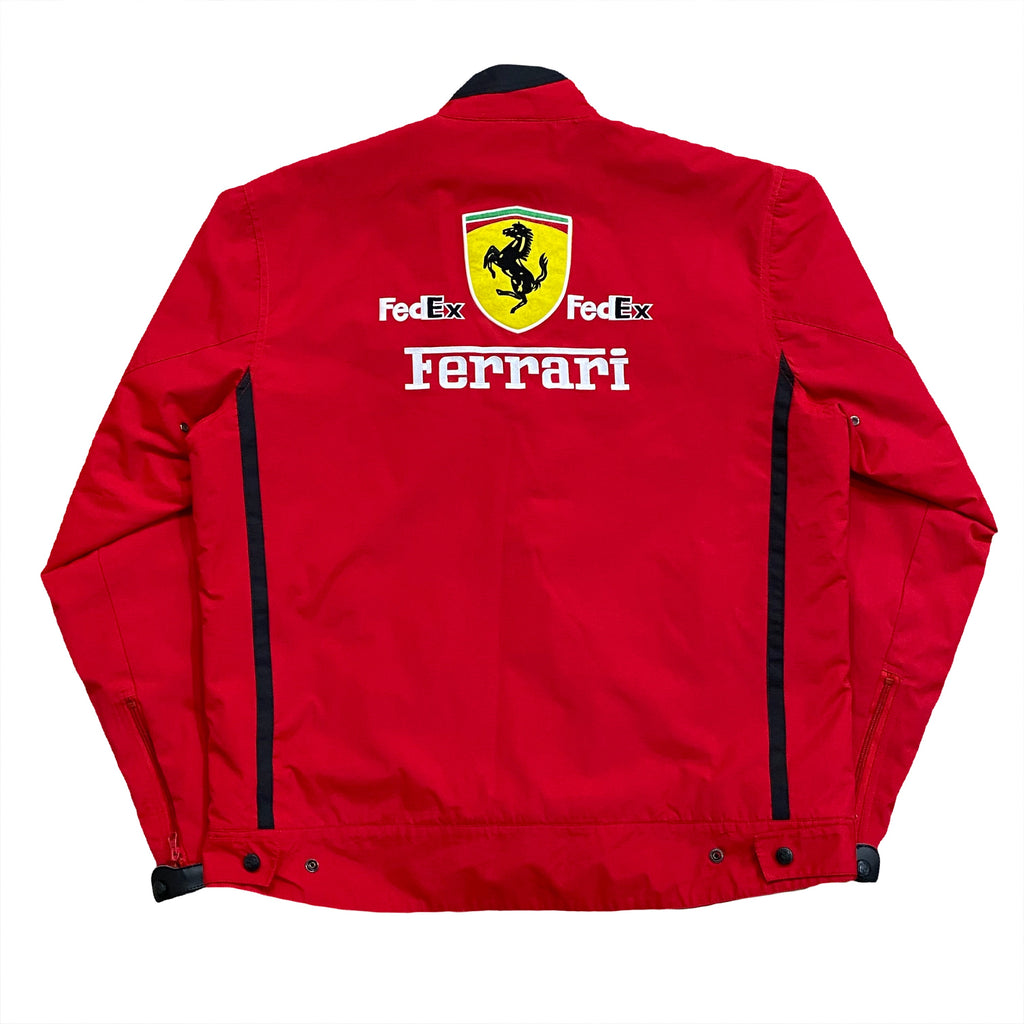 Vintage 1996 Ferrari Nice Man Sports Quilted Lined Shell Racing Jacket XXL