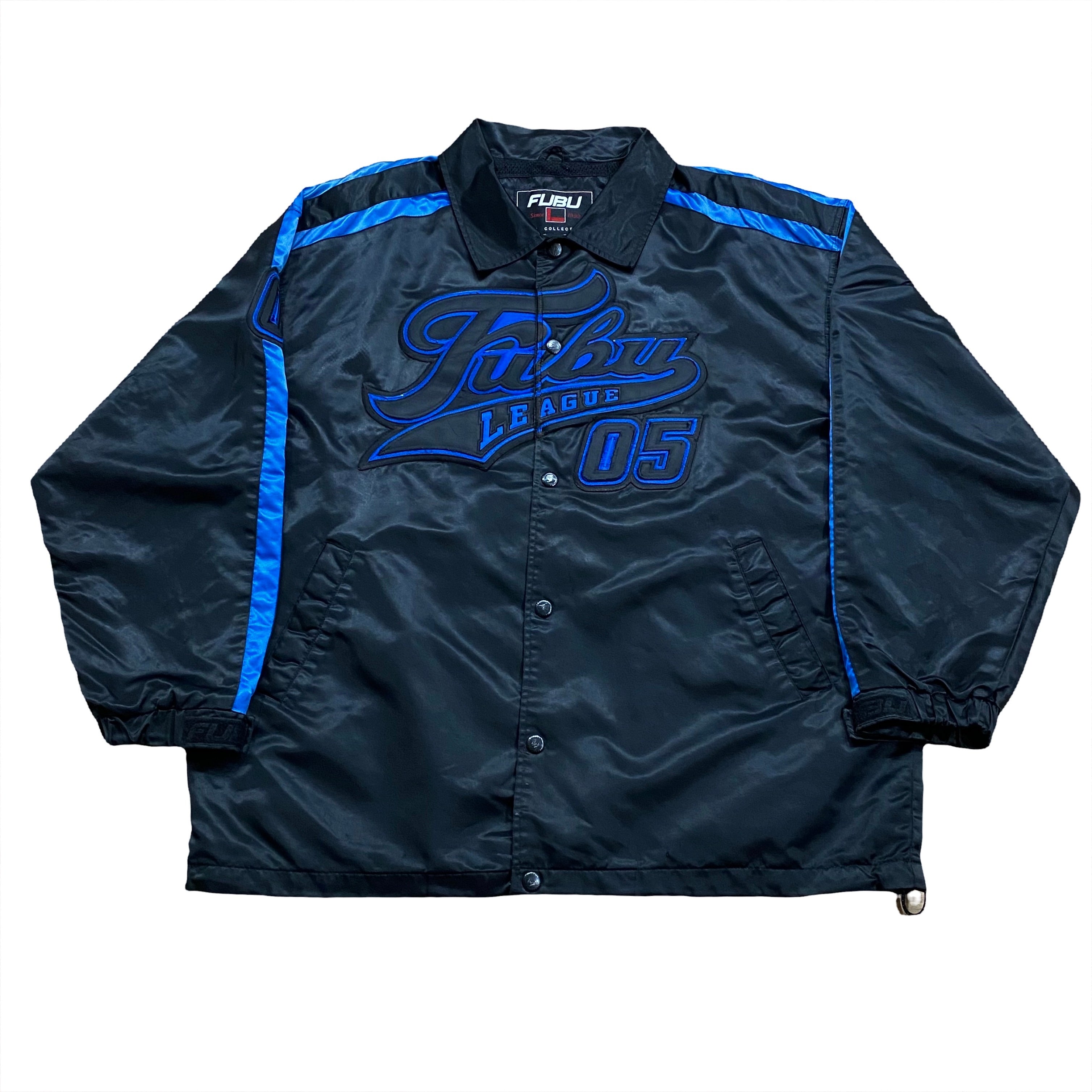 Vintage Fubu Satin Snap Coach Jacket XL