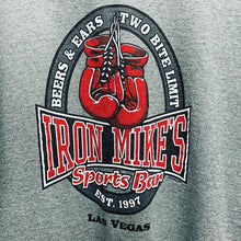 Load image into Gallery viewer, Vintage 1997 Iron Mike’s Sports Bar Mike Tyson / Holyfield Parody T-Shirt XL
