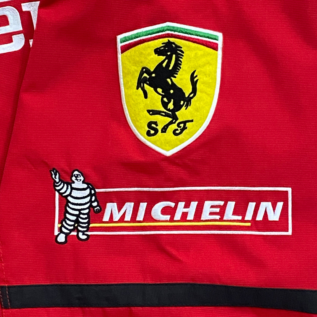 Vintage 1996 Ferrari Nice Man Sports Quilted Lined Shell Racing Jacket XXL