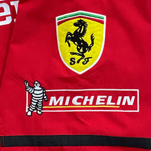 Load image into Gallery viewer, Vintage 1996 Ferrari Nice Man Sports Quilted Lined Shell Racing Jacket XXL
