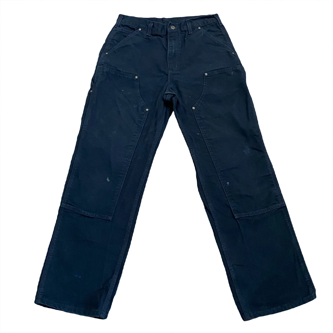 Carhartt Duck Carpenter B136-BLK Double Knee Canvas Workwear Pants 31x30