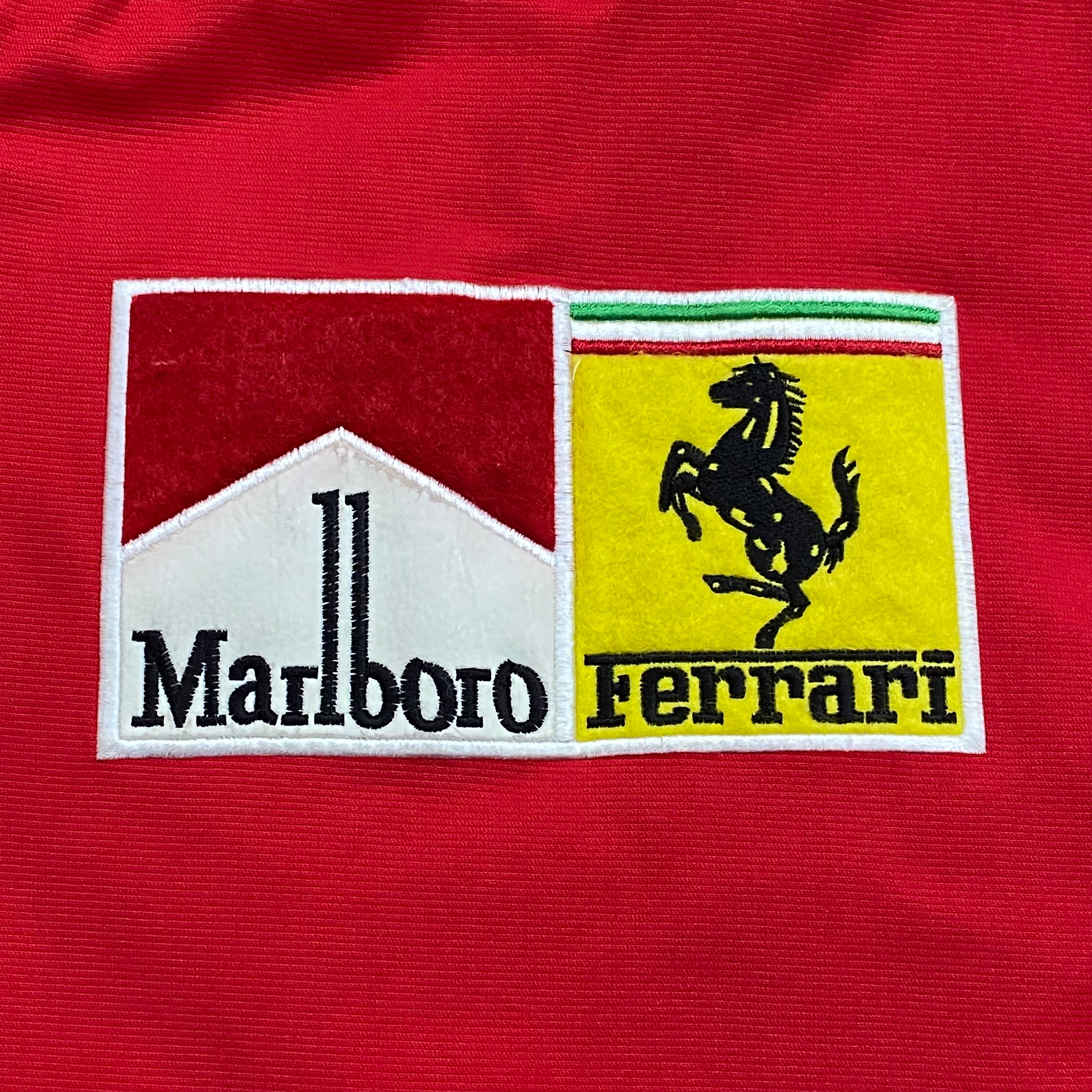 Vintage 1996 Ferrari Nice Man Sports Quilted Lined Shell Racing Jacket XXL