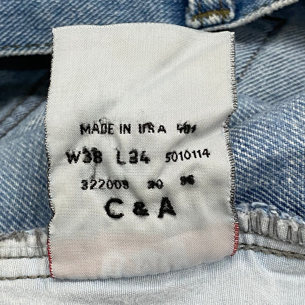 Levi’s 501 XX Medium Wash Blue Jeans USA 38x34 With Alterations