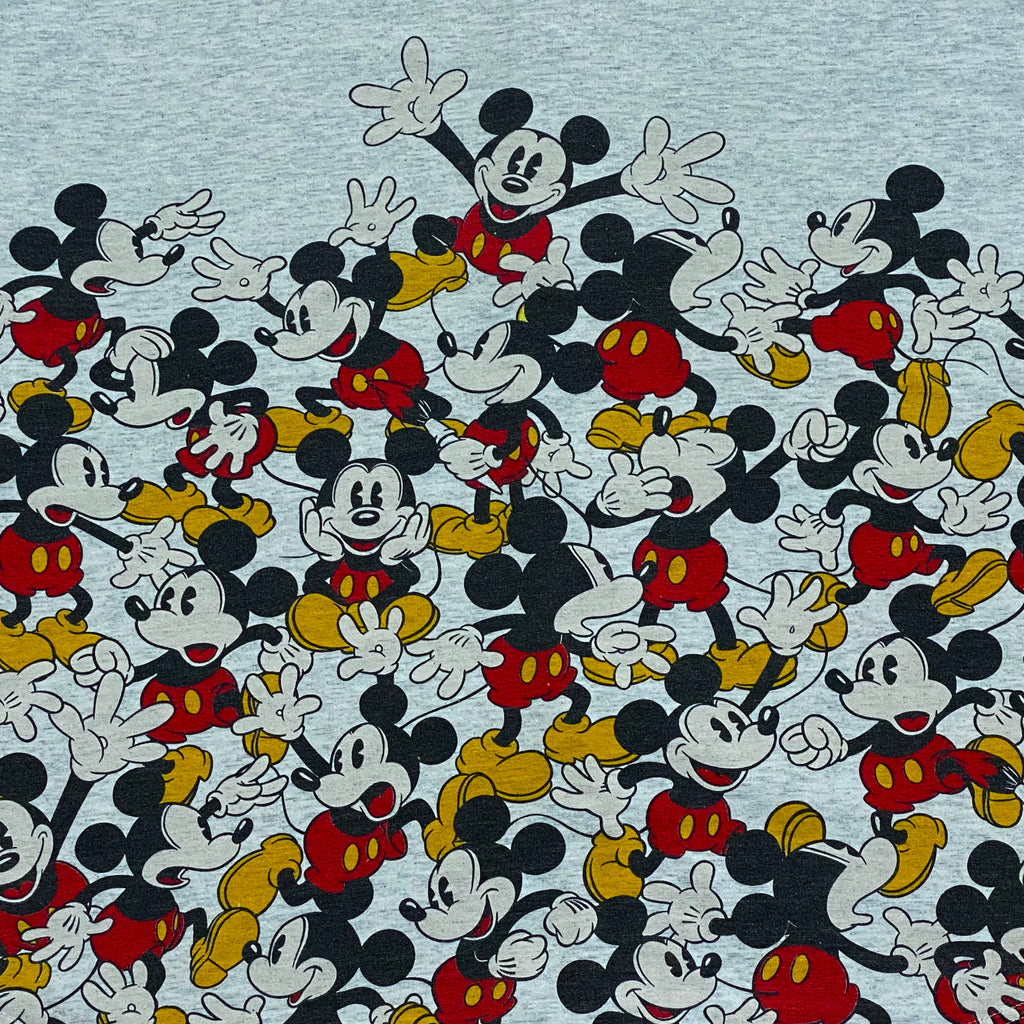 Vintage 90’s Mickey & Co Mickey Mouse All Over Print Baseball Shirt Adult Medium