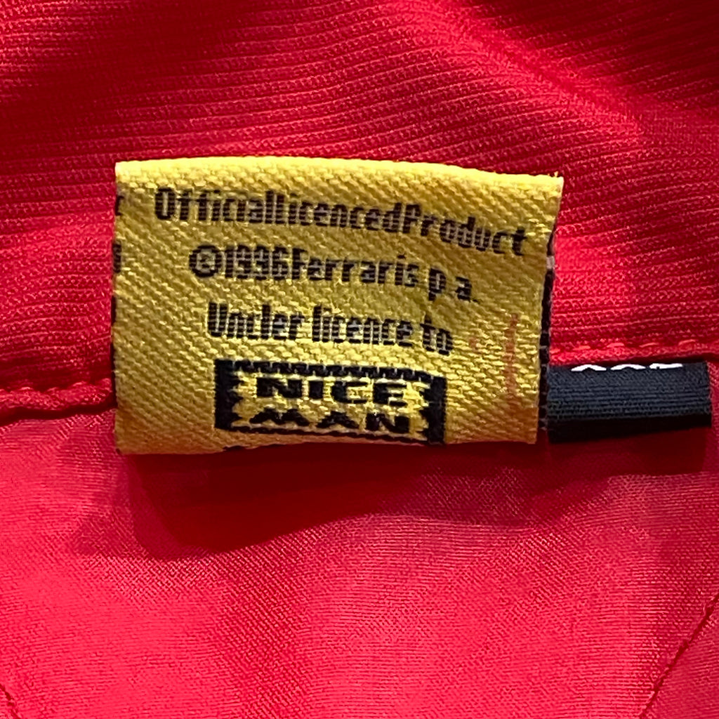 Vintage 1996 Ferrari Nice Man Sports Quilted Lined Shell Racing Jacket XXL