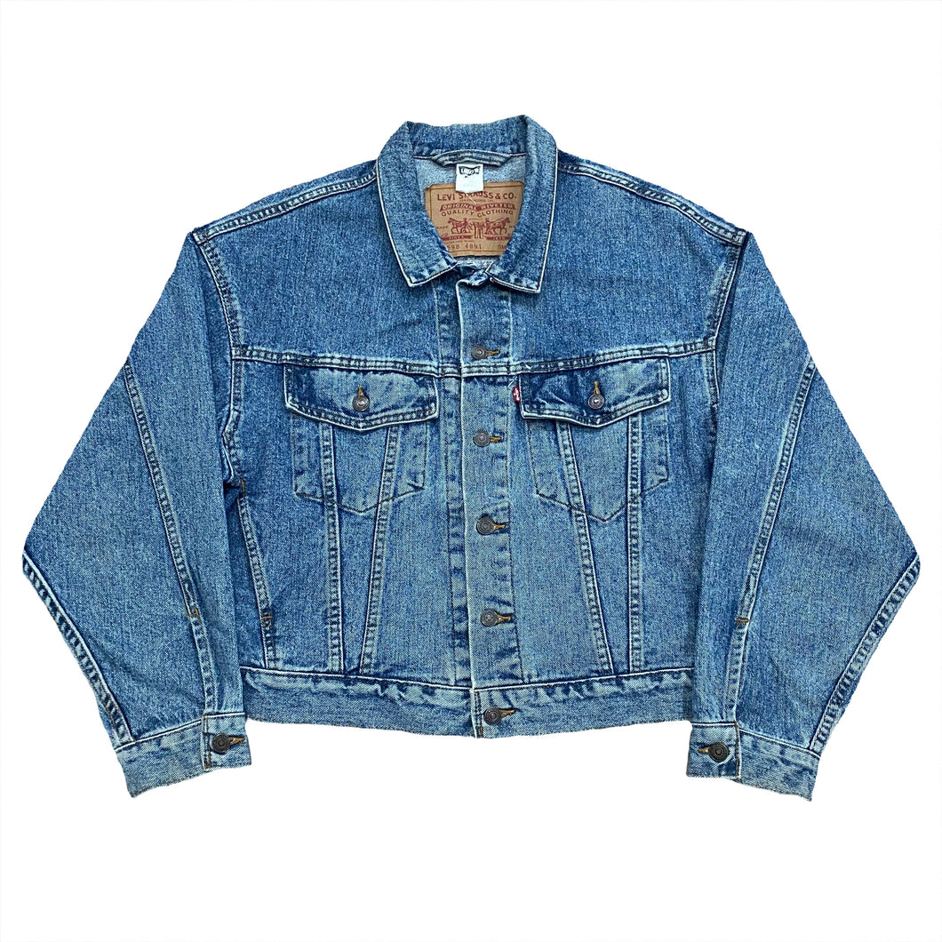 Vintage 90’s Levi’s 70598-4891 Blue Stone Washed Denim Jean Jacket Small