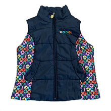 Load image into Gallery viewer, COOGI Rainbow Spell Out Puffer Vest Women’s XL
