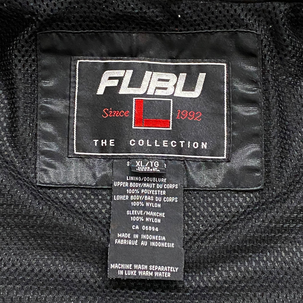 Vintage Fubu Satin Snap Coach Jacket XL