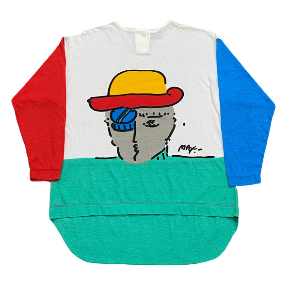 Vintage 1987 Peter Max Neo Max Henley Shirt Women’s Small