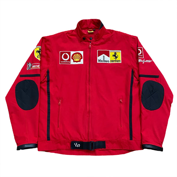Rare Vintage 1996 Nice Man Sports Ferrari Quilted Lined Racing Jacket XXL